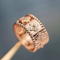 [Luna Brilliance]CLOVER KALEIDOSCOPE RING 10MM