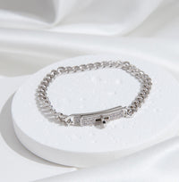 [Luna Brilliance]KELLY CHAIN SILVER DIAMOND BRACELET