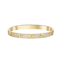 [Luna Brilliance] LOVE & JUSTE & Blue Veins Clover 5-Motif Diamond Bracelet Stack Set