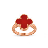 [Luna Brilliance]CLOVER RING ROSE GOLD COLLECTION