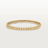 [Luna Brilliance] CLASH & Clover Laser 5-Motif & LOVE Brushed Bracelet Stack Set