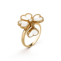 [Luna Brilliance]SWEET CLOVER WHITE MOP RING