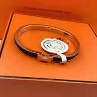 [Luna Brilliance]CLASSIC HM CLIC BLACK 8MM ENAMEL BRACELET