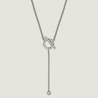 [Luna Brilliance]FINESSE SILVER DIAMOND NECKLACE