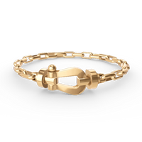 [Luna Brilliance]FORCE LARGE HORSESHOE CLASP  METAL BRACELET