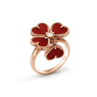 [Luna Brilliance]SWEET CLOVER CARNELIAN RING